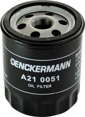 Denckermann A210051 - Масляный фильтр avtokuzovplus.com.ua