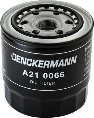 Denckermann A210066 - Фільтр масляний TOYOTA AVENSIS. COROLLA 2.0 D-4D 97- вир-во DENCKERMANN autocars.com.ua