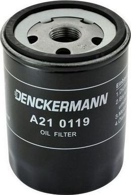 Denckermann A210119 - Фільтр масляний Opel Agila 1.0 12V. 1.2 16V 00.09- ABS autocars.com.ua