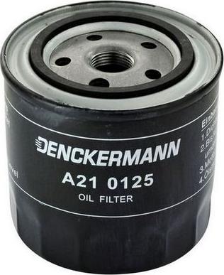 Denckermann A210125 - Масляний фільтр autocars.com.ua