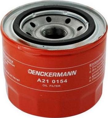 Denckermann A210154 - Масляний фільтр autocars.com.ua