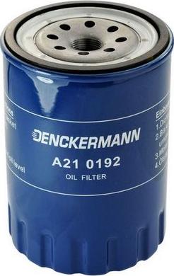 Denckermann A210192 - Масляний фільтр autocars.com.ua