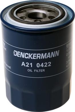 Denckermann A210422 - Масляний фільтр autocars.com.ua