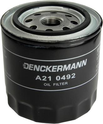 Denckermann A210492 - Масляний фільтр autocars.com.ua