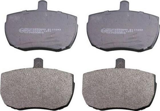 Denckermann B110243 - Гальмівні колодки, дискові гальма autocars.com.ua