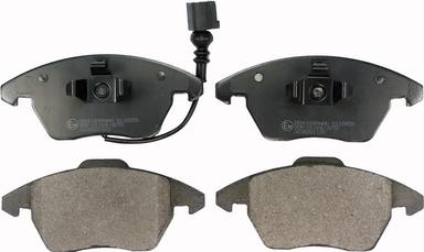 Denckermann B110858 - Гальмівні колодки, дискові гальма autocars.com.ua