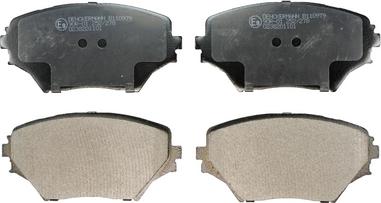 Denckermann B110979 - Гальмівні колодки, дискові гальма autocars.com.ua