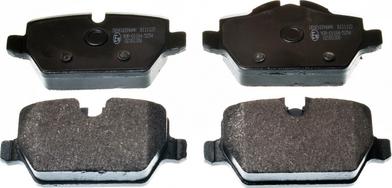 Denckermann B111123 - Гальмівні колодки, дискові гальма autocars.com.ua