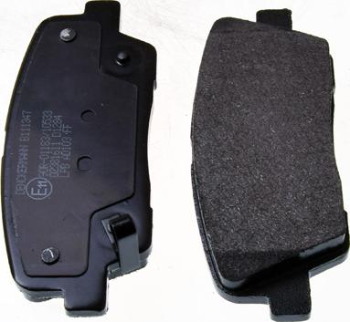 Denckermann B111347 - Гальмівні колодки, дискові гальма autocars.com.ua