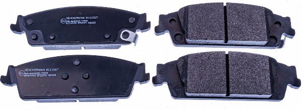 Denckermann B111567 - Гальмівні колодки, дискові гальма autocars.com.ua