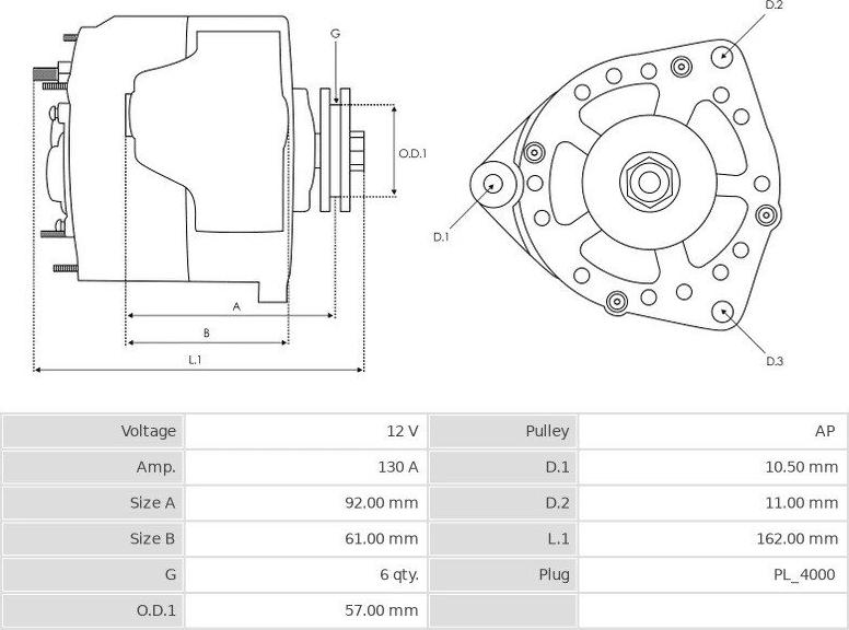 Denso 1042103460 - Генератор autocars.com.ua