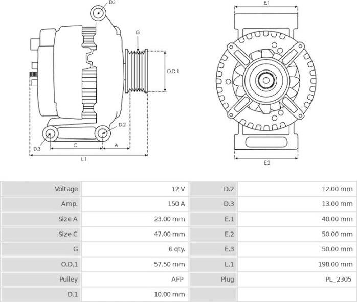 Denso 104210-6120 - Генератор autocars.com.ua