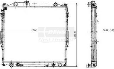 Denso 221-0508 - Радіатор, охолодження двигуна autocars.com.ua