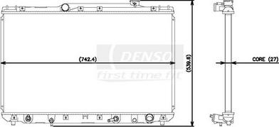 Denso 221-3100 - Радиатор, охлаждение двигателя avtokuzovplus.com.ua