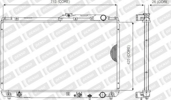 Denso 221-3127 - Радіатор, охолодження двигуна autocars.com.ua