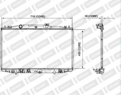 Denso 221-3229 - Радіатор, охолодження двигуна autocars.com.ua