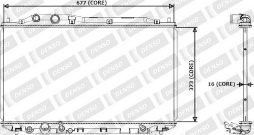 Denso 221-3250 - Радіатор, охолодження двигуна autocars.com.ua