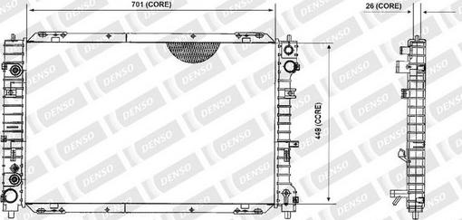 Denso 221-9035 - Радіатор, охолодження двигуна autocars.com.ua