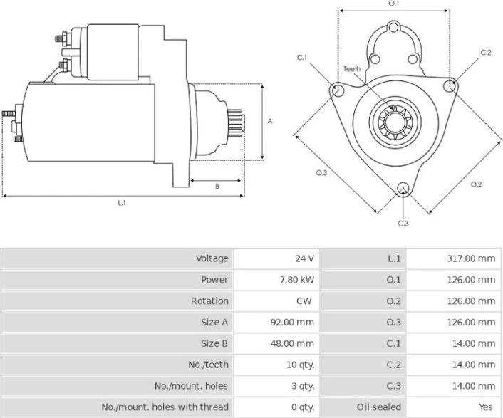 Denso 4280000060 - Стартер avtokuzovplus.com.ua