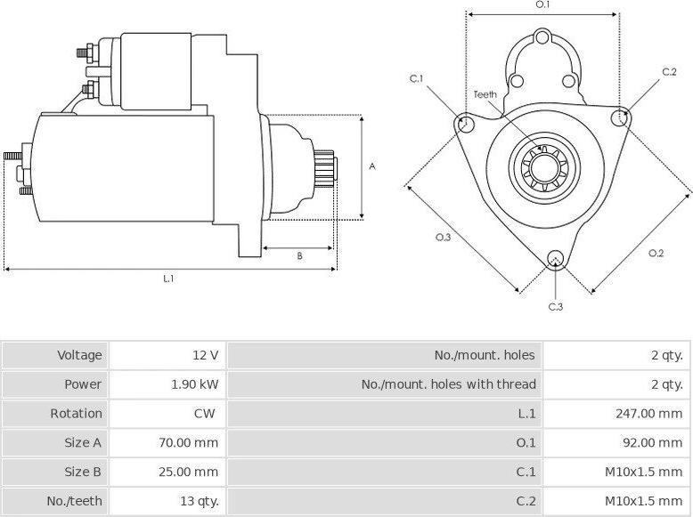 Denso 438000-1980 - Стартер autocars.com.ua