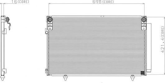 Denso 477-0550 - Конденсатор, кондиціонер autocars.com.ua