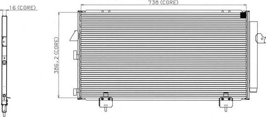 Denso 477-0568 - Конденсатор кондиционера avtokuzovplus.com.ua