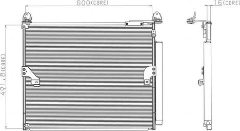 Denso 477-0648 - Конденсатор, кондиціонер autocars.com.ua