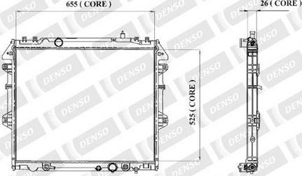 Denso A221-A309 - Радіатор, охолодження двигуна autocars.com.ua