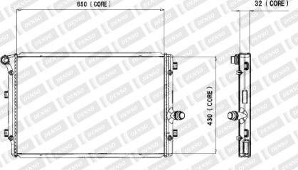 Denso A221-A316 - Радіатор, охолодження двигуна autocars.com.ua