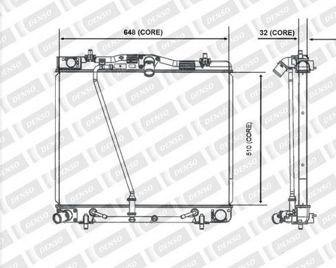 Denso A221-A364 - Радіатор, охолодження двигуна autocars.com.ua