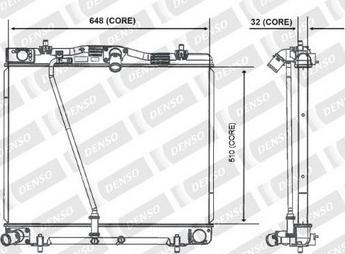 Denso A221-A368 - Радіатор, охолодження двигуна autocars.com.ua