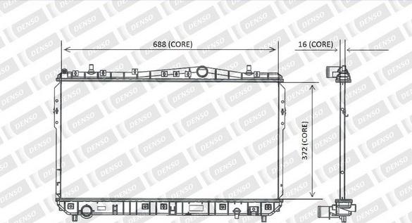 Denso A221-A383 - Радіатор, охолодження двигуна autocars.com.ua