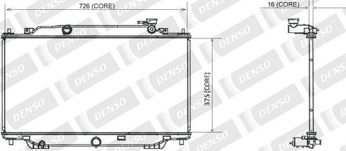 Denso A221-A387 - Радіатор, охолодження двигуна autocars.com.ua