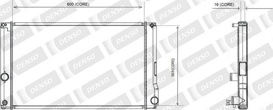 Denso A221-A388 - Радіатор, охолодження двигуна autocars.com.ua