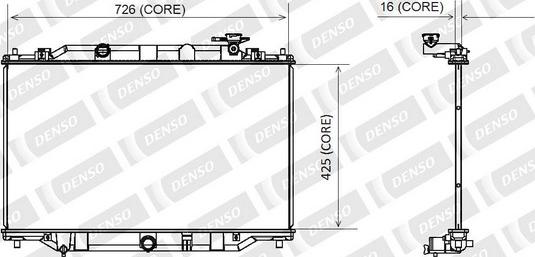 Denso A221-A395 - Радіатор, охолодження двигуна autocars.com.ua