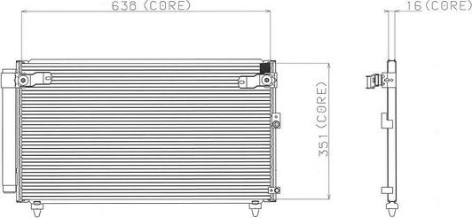 Denso A477-A313 - Конденсатор, кондиціонер autocars.com.ua