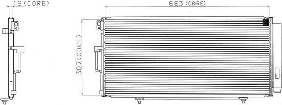 Denso A477-A352 - Конденсатор, кондиціонер autocars.com.ua