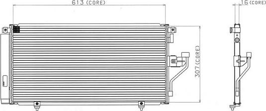 Denso A477-A356 - Конденсатор, кондиціонер autocars.com.ua