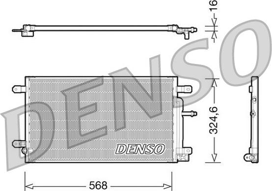 Denso DCN02020 - Конденсатор кондиционера autodnr.net