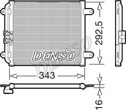 Denso DCN02032 - Конденсатор кондиционера autodnr.net