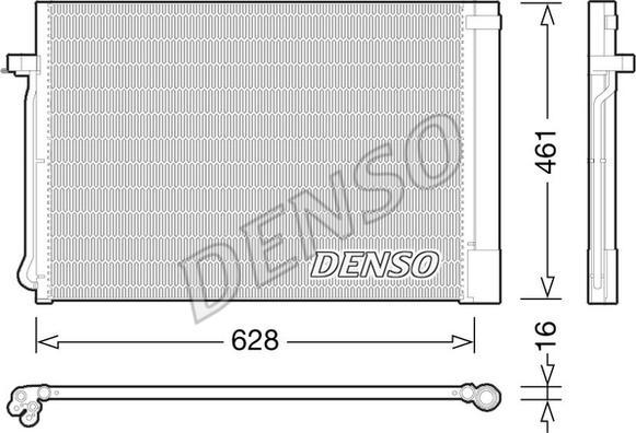Denso DCN05013 - Конденсатор кондиционера autodnr.net