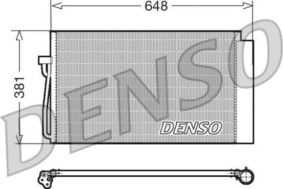 Denso DCN05017 - Конденсатор кондиционера avtokuzovplus.com.ua