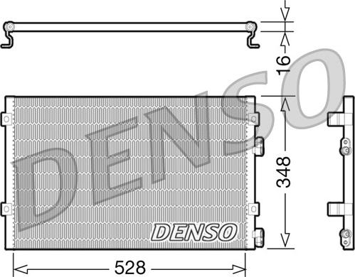 Denso DCN06004 - Конденсатор кондиционера avtokuzovplus.com.ua