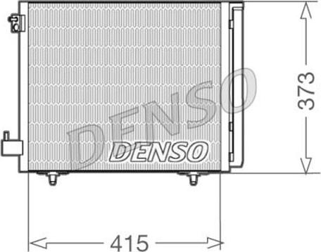Denso DCN07007 - Конденсатор, кондиціонер autocars.com.ua
