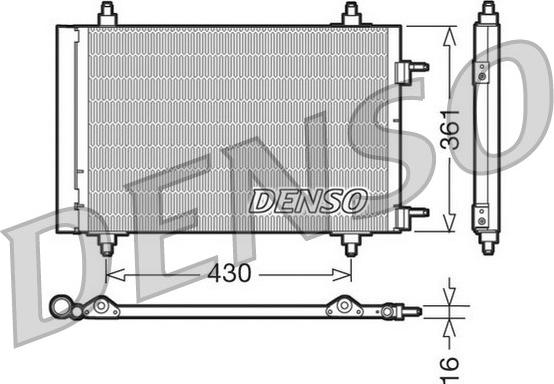 Denso DCN07019 - Конденсатор кондиционера autodnr.net