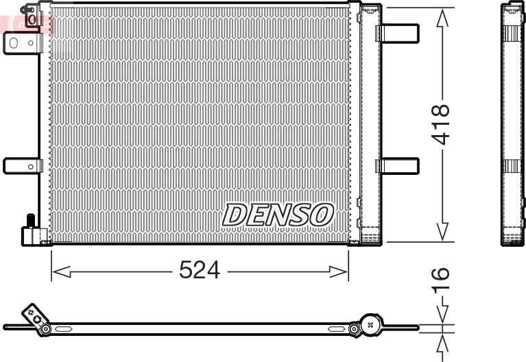 Denso DCN07062 - Конденсатор кондиционера autodnr.net