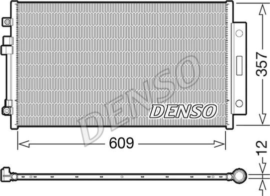 Denso DCN09004 - Конденсатор, кондиціонер autocars.com.ua