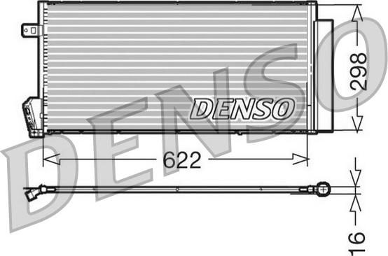 Denso DCN09018 - Конденсатор кондиционера avtokuzovplus.com.ua
