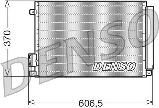 Denso DCN09045 - Конденсатор, кондиціонер autocars.com.ua