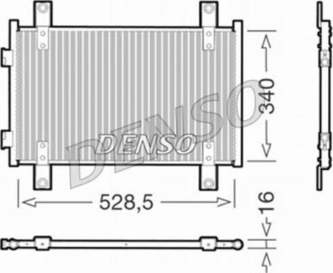 Denso DCN09051 - Конденсатор кондиционера avtokuzovplus.com.ua